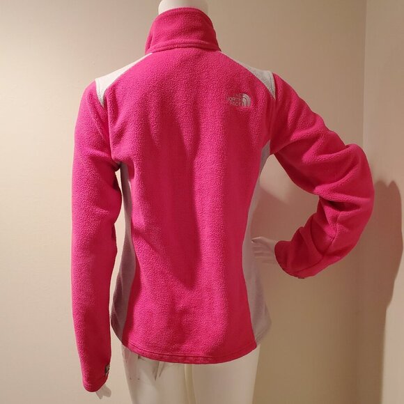 The North Face Full Zip Fleece Jacket Pink Gray S - Picture 5 of 5